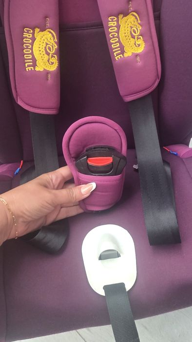 Scaun Auto Tweety Purple cu Isofix rotativ 360 grade Crocodile 0 36 kg baza neagra