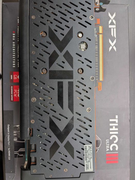 XFX Radeon RX 5700 XT THICC III Ultra 8GB – Пълен комплект с КУТИЯ