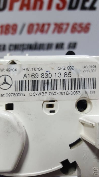 Panou Clima AC aer conditionat Climatronic w169 A class A169 830 13 85