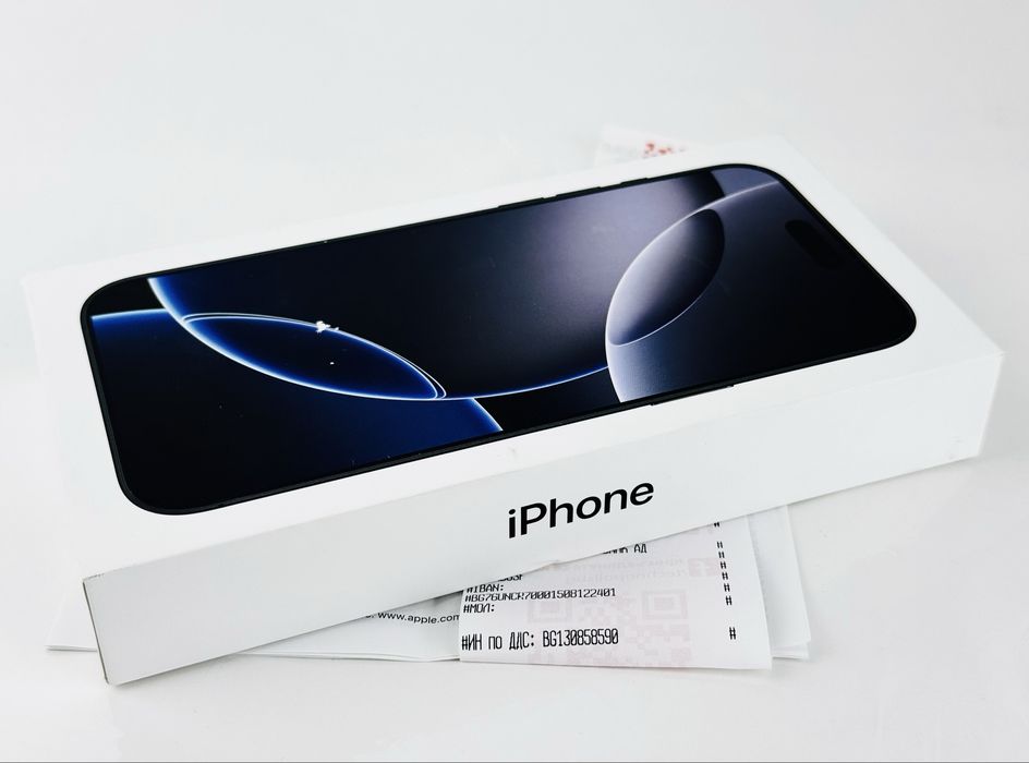 НОВ! Apple iPhone 16 Pro Max 256GB Black / Natural 2г. Гаранция!