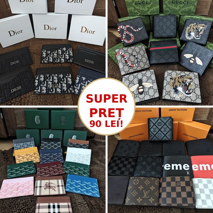Vand Portofele Louis Vuitton / Dior / Gucci / Goyard / Burberry la SUPER PRET