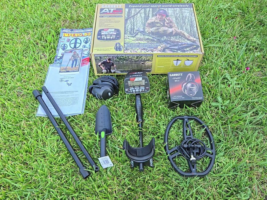 Професонален металотърсач Garrett AT Max за суша и вода