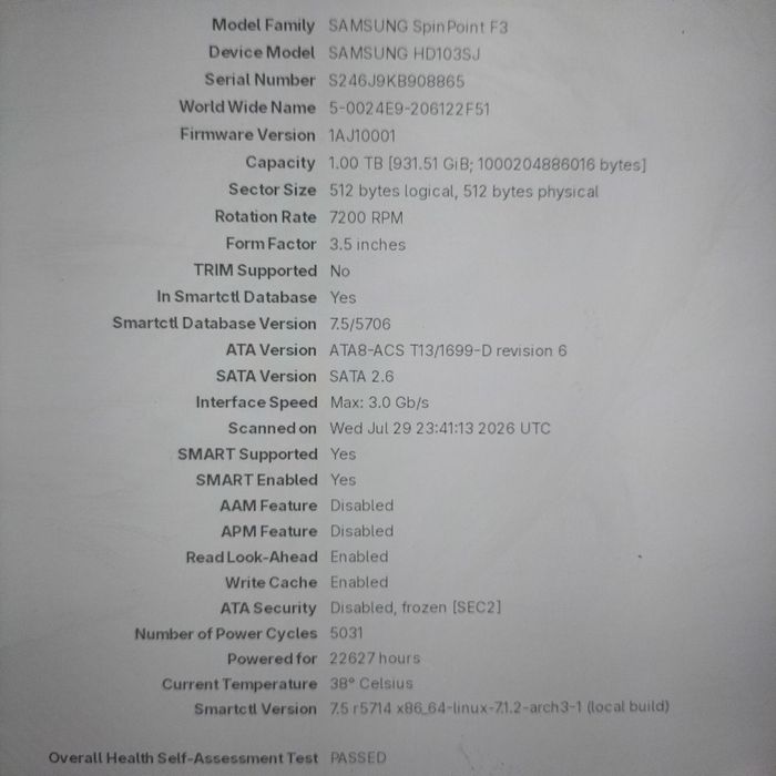 Жесткий диск HDD 1 ТБ