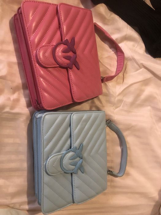 Чанти невероятнив циклама,зелено синьо червено