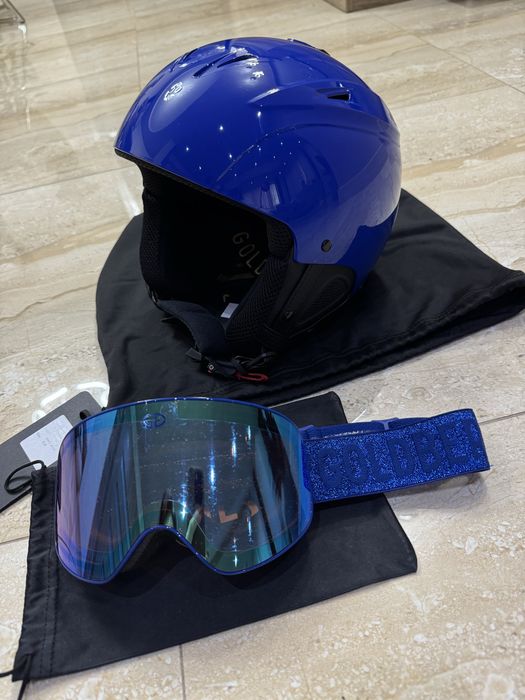 Дамски ски каска и очила Goldbergh