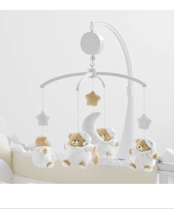 Carusel Pentru Patut Bebelusi Tato Alb Nanan