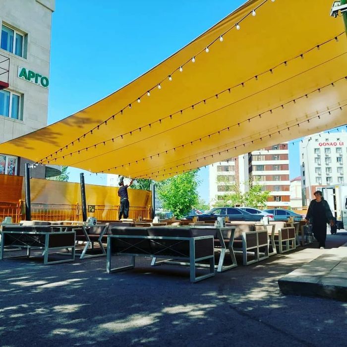 Тенты палатки акрил пвх летники