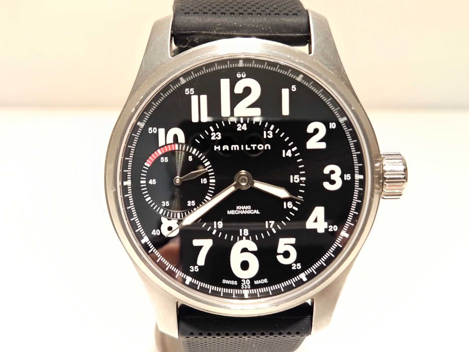 Продавам военнен пилотски стил механичен мъжки часовник Hamilton Khaki