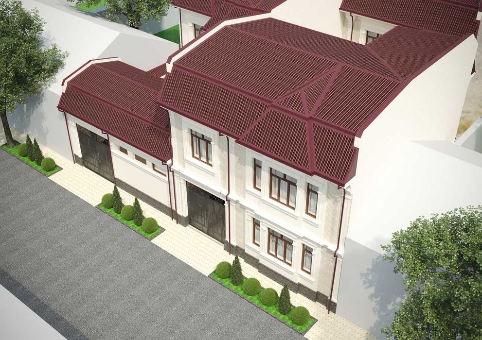 3-этажный коттедж, 8-комнат, 2,3-сотки земли в Сергели, м-в Строитель