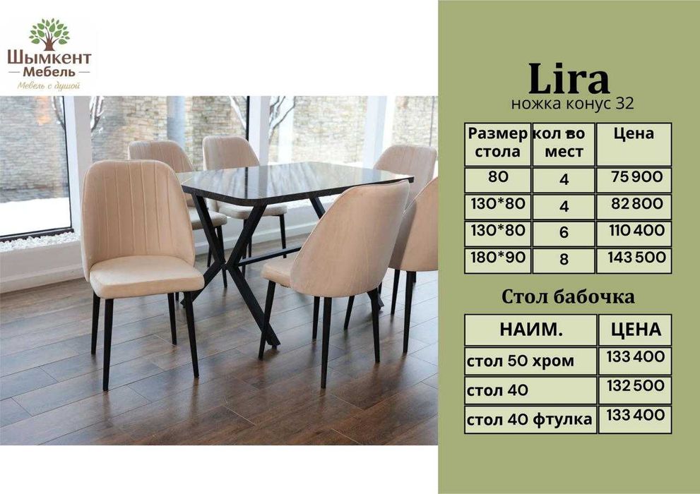 Стол и стулья набор для семьи и гостей. Стол трансформер, Столы