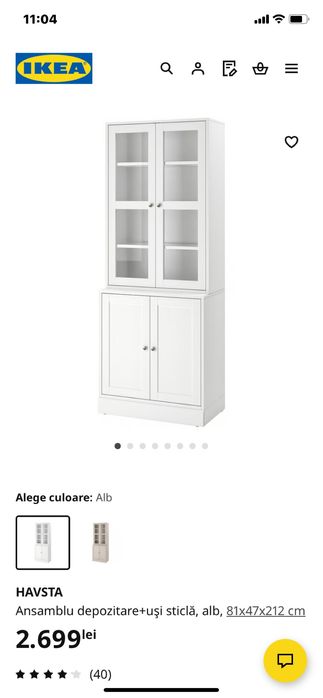 Dulap vitrina IKEA - Lemn
