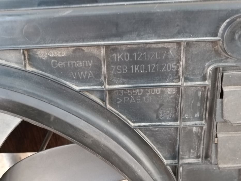 Вентилатори за VOLKSWAGEN TOURAN 1,9 D