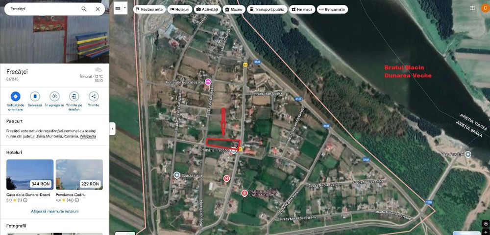 Teren intravilan 4000m2- In centru - Deschidere la 3 strazi