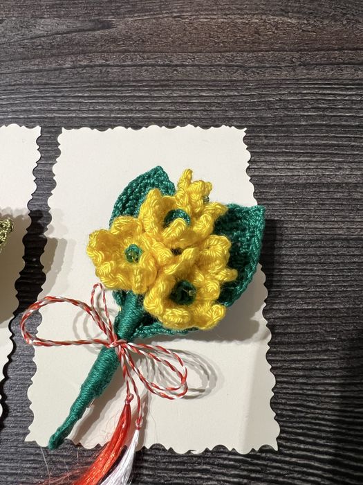 Set martisoare crosetate brosa