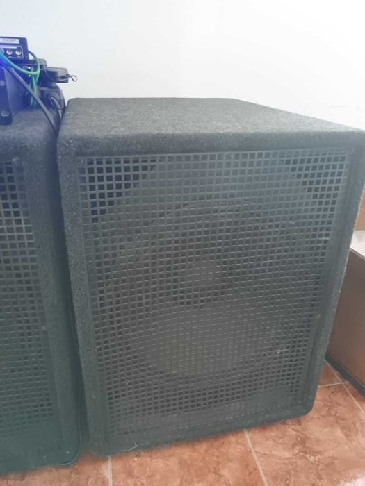 subwooferi pasivi 1600W bass puternic 18" si statie, cabluri