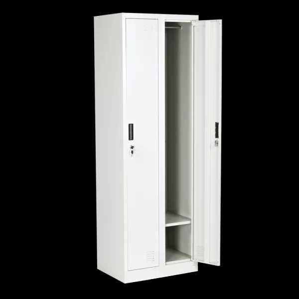 Метален троен гардероб  185х90х45 см