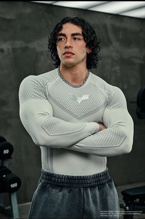 Youngla x batman longsleeve white