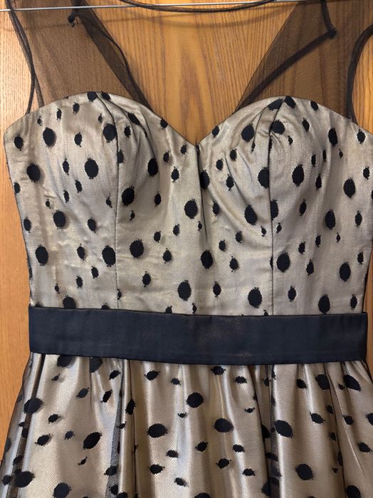 Rochie eleganta din satin si plasa
