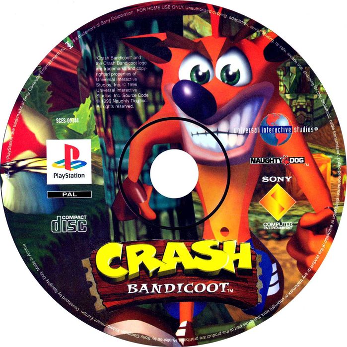 Все части  игры  на приставку Sony PS 1 **Crash Bandicoot**