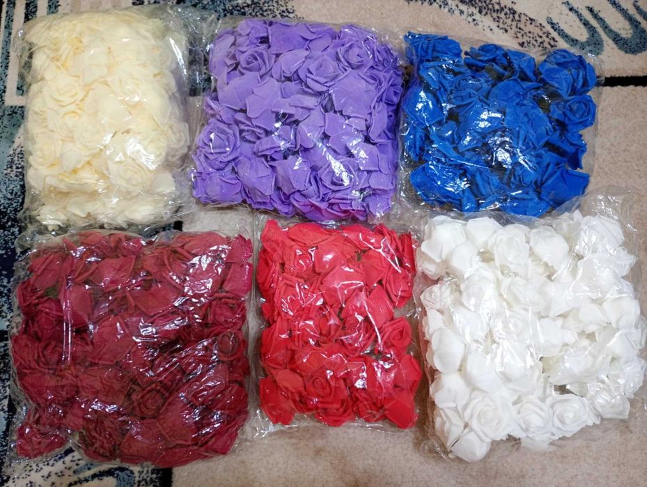 Рози от фоам 7см