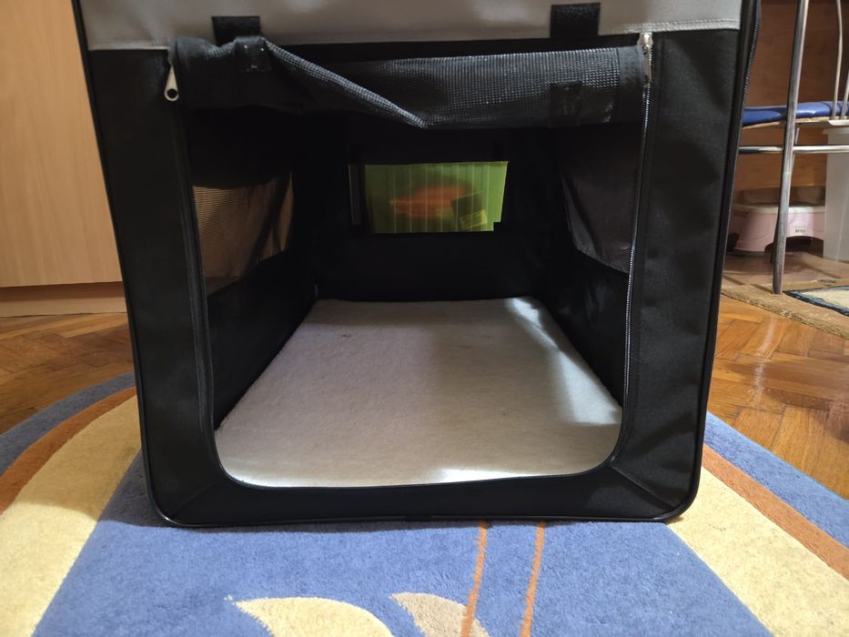 FLAMINGO Cort pentru câini Smart Top Plus impermeabil, Negru-Gri
