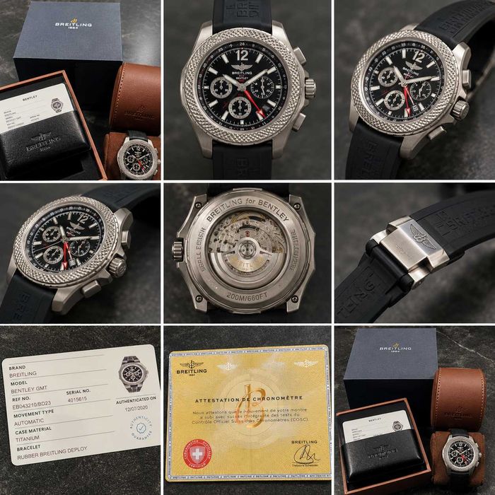 Breitling for Bentley GMT B04 – Titanium – Full Set