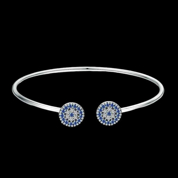 Bratara din argint Blue Lucky Eye