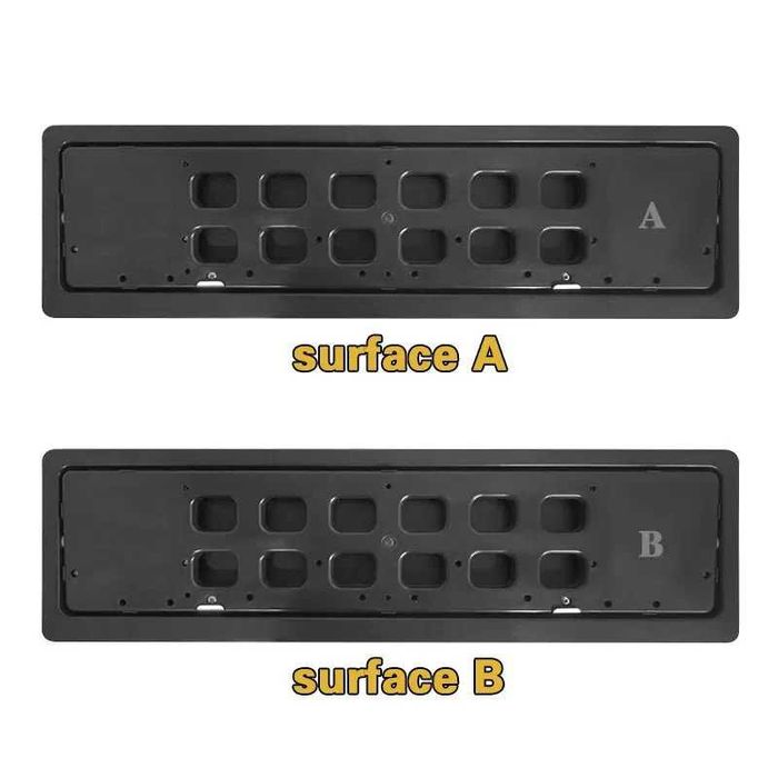 (2бр.) Рамка за регистрационен номер. Подходящa за обръщане на номера