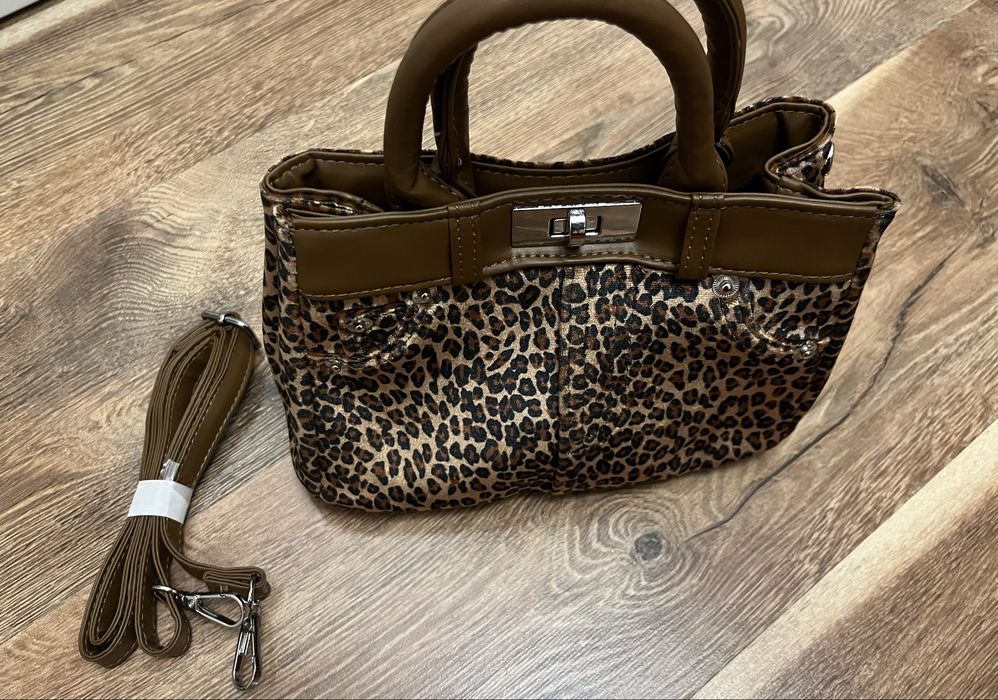 Сумка с принтом леопарда