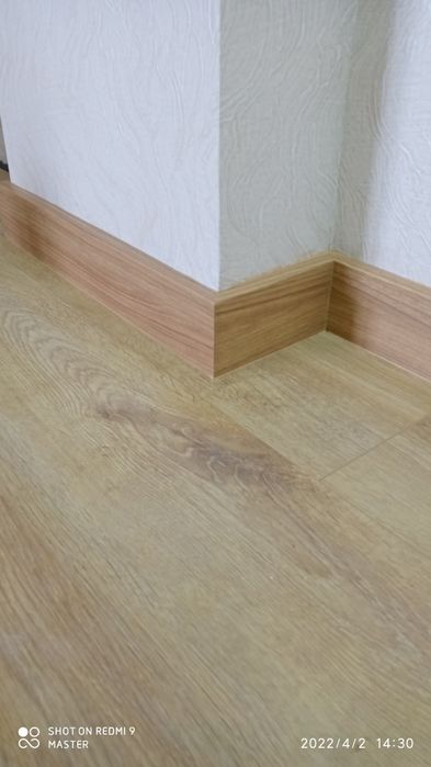 Установка МДФ плинтуса