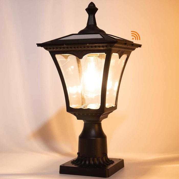 Външна градинска соларна лампа от лят алуминий