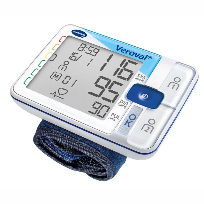 Tensiometru pentru incheietura Veroval, Detectie aritmie, Display XXL