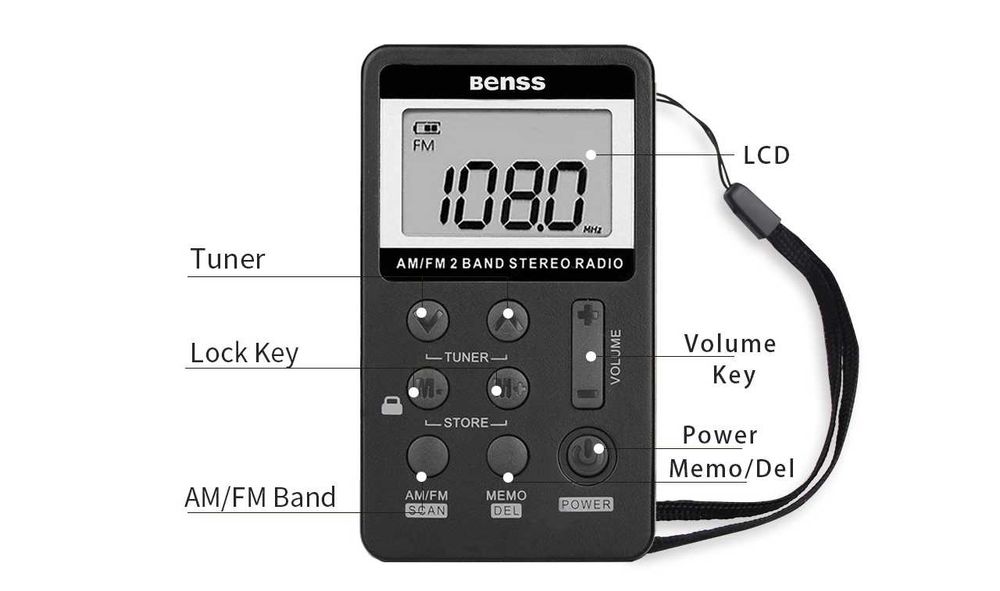 Акумулаторно мини цифрово радио Benss BRBD01