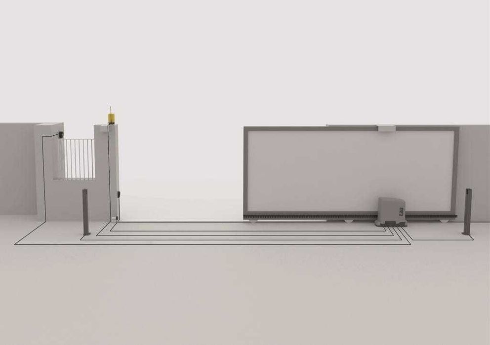 Kit complet porti culisante de 4,5m automatizare TAU500+ set feronerie