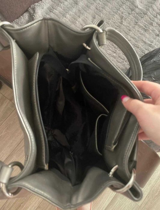 Geanta casual argintie