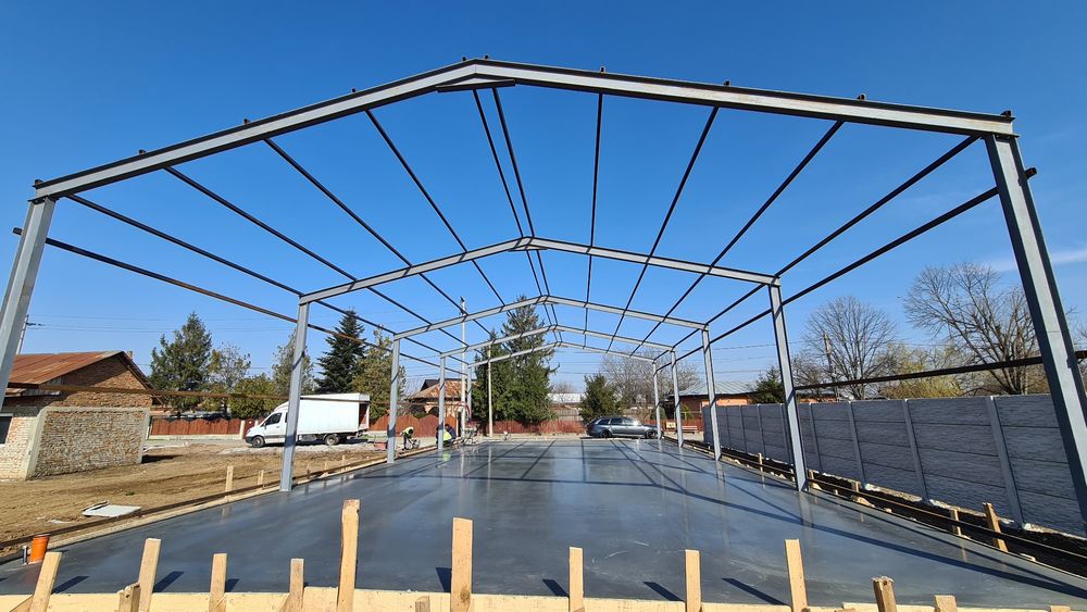 Turnare Beton finisat mecanic  cu elicopter si cuarț, Șapa industriala