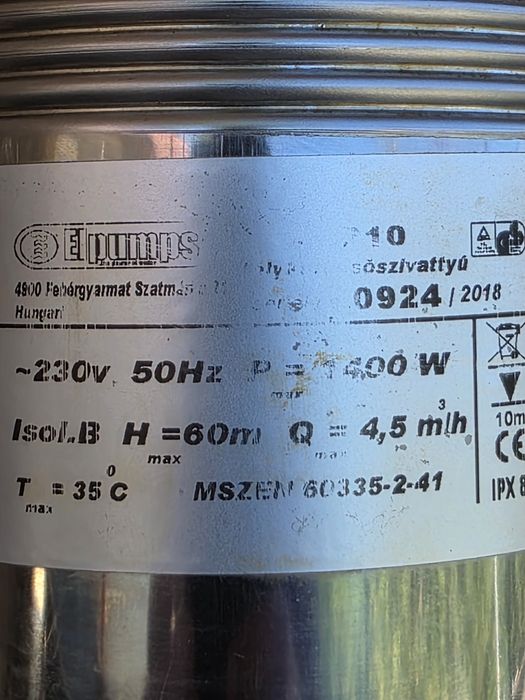 Pompa submersibila 1400w,4 5m³h