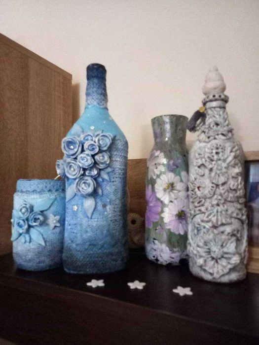 Sticle decorate si pictate manual