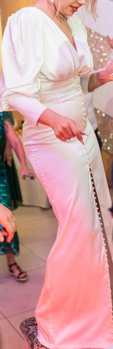 Rochie alba lunga