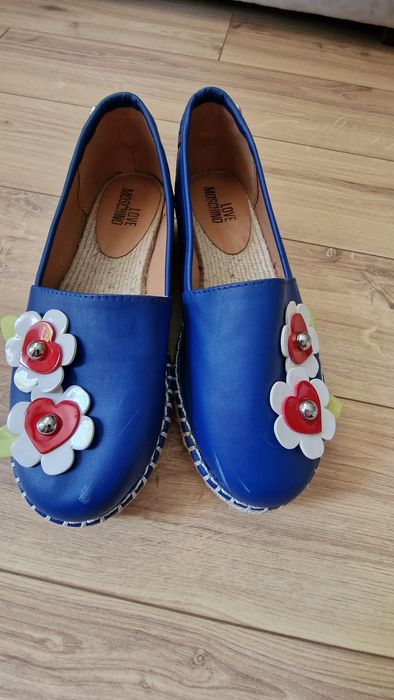 Love Moschino Обувки/тип еспадрили с цветя