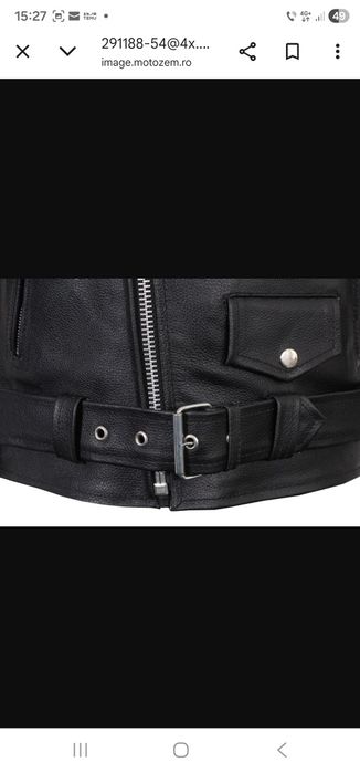 Vand geaca piele moto noua