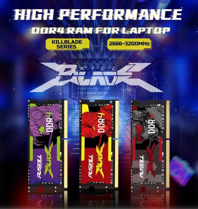 Oперативна Памет за Лаптоп Notebook Преносим Компютър 4GB 8GB DDR3 RAM DDR4 16GB Пълна Съвместимост с Intel/AMD Процесори 260pin 204pin SODIMM SO-DIMM