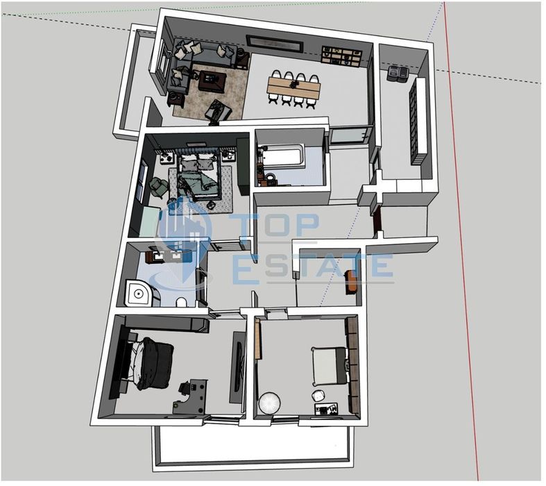 Продава се Четиристаен апартамент в Велико Търново, Бузлуджа - 170 кв.м за 1152 €/кв.м - Снимка #1