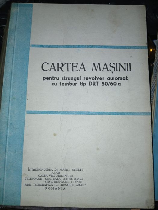 Cărți tehnice utilaje-strung/freză