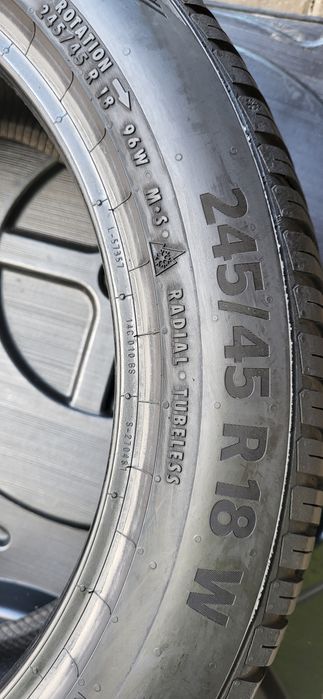 2 anvelope 245 45 18 continental allseason 2023 7mm