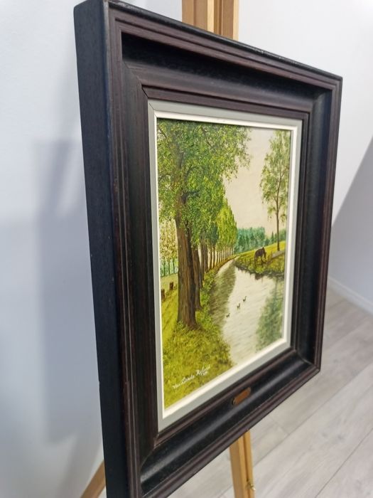 маслена картина ван лиерде: 36 x 42 см, подписана