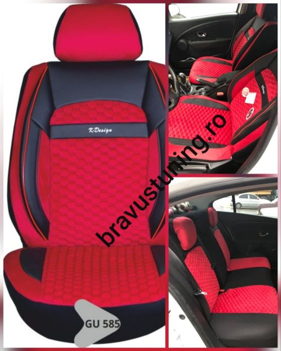 Husa auto Elitte Lux,tip romb,deschidere airbag,bancheta 1/3-2/3