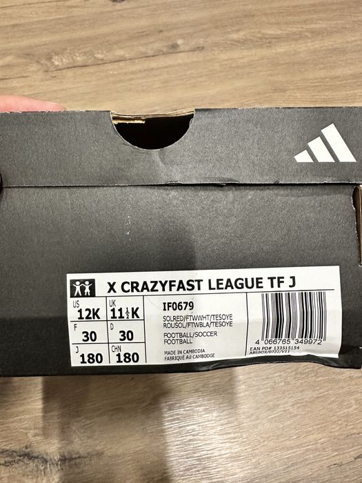 Сороконожки (30 разм) Adidas Crazyfast Корея