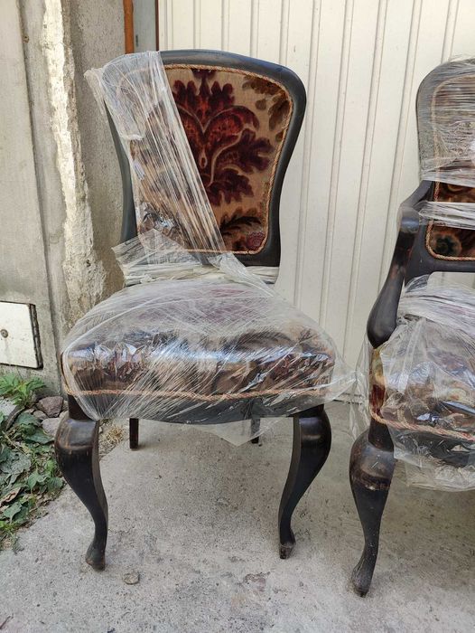 Старинни мебели - маса, пейка/диванче и два стола