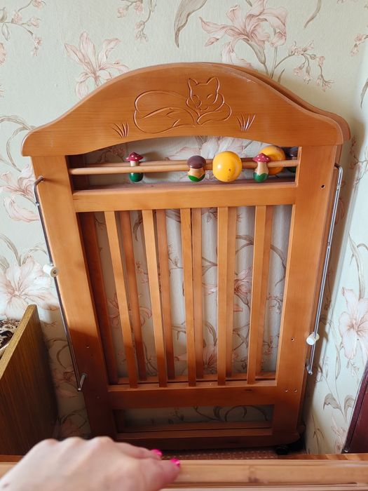 Кроватка для детей от одного 1 года до 3 лет с мотрасом